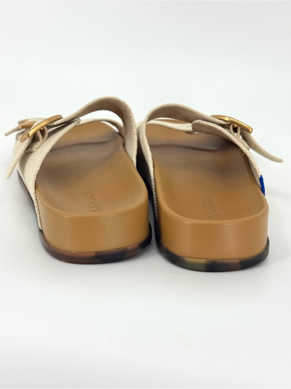 Rothy Buckle Slide Summer Sandals Off White - Picture 7 of 8